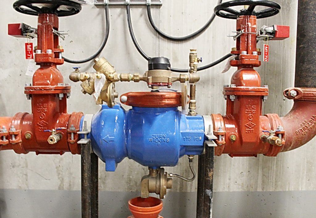 Commercial plumbing installation